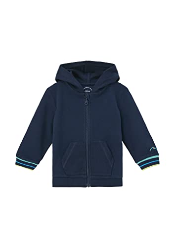 S.oliver Junior Baby Boys 2130739 Sweatjacke Mit Kapuze, Blau 5952, 68