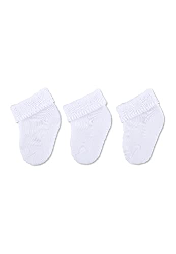 Sterntaler Baby - Jungen Erstlingssöckchen 3Er-Pack Socken, Weiß, Einheitsgröße Eu