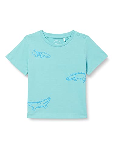 S.oliver Junior Baby Boys 2130723 T-Shirt, Kurzarm, Türkis 6431, 80