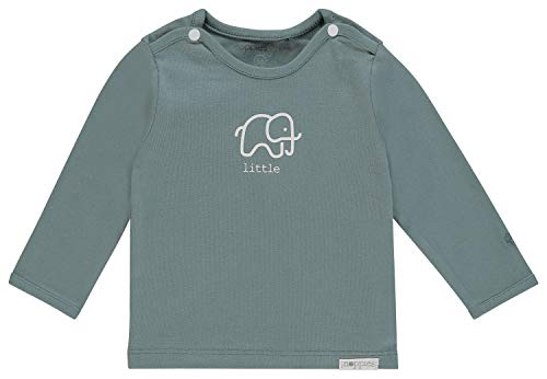 Noppies Unisex Baby U Tee Ls Amanda Elephant T Shirt, Grün (Dark Green C185), 56 Eu
