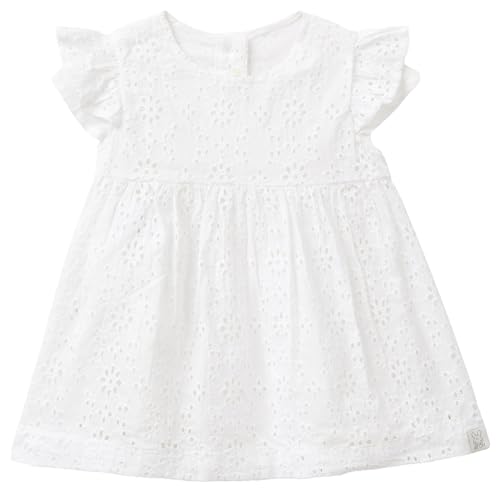 United Colors Of Benetton Baby-Mädchen 4Sgzav00J Kleid, Weiß, 74 Cm