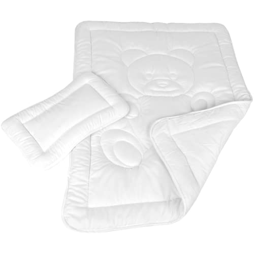 Betten-Set Kinder 100X135Cm / 40X60Cm - Babybett Kinderbett - Waschbar Bei 95°C - Öko-Tex - Hausstaub Allergikergeeignet