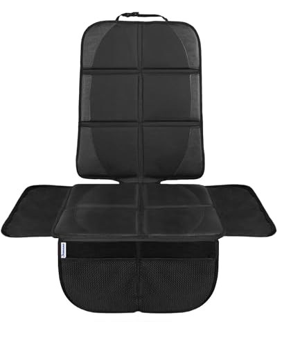 Jumaro Kindersitzunterlage - [2 In 1] Autositzschoner Mit Antirutsch-Unterlage - Isofix Geeignete Unterlage Für Kindersitze - Besonders Schmutz-, Und Wasserabweisender Stoff