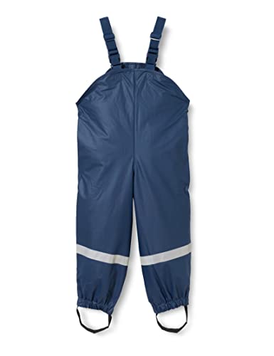 Playshoes Unisex Kinder Wind- Und Wasserdichte Regenhose Regenbekleidung Matschhose Regenlatzhose Ungefüttert Marine 80