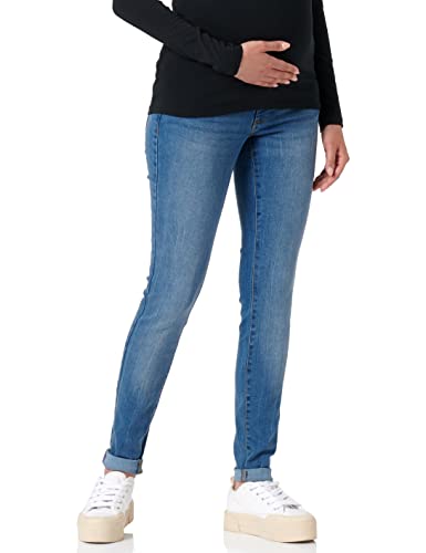 Mamalicious Damen Vmmtanya S Piping Jeans Vi349 Ga Noos, Medium Blue Denim, Xs