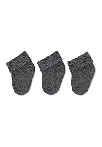 Sterntaler Baby - Jungen Erstlingssöckchen 3Er-Pack Socken, Anthrazit Mel., 0 Monate Eu