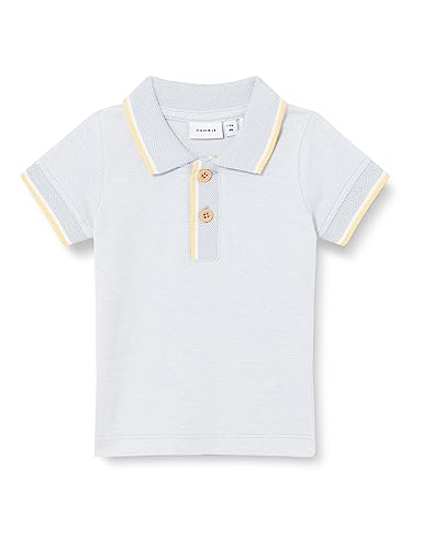 Name It Baby-Jungen Nbmjasio Ss Polo Top Poloshirt, Dusty Blue, 62