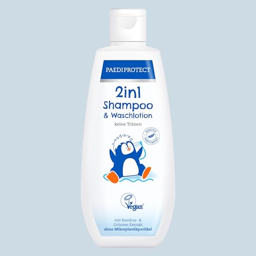 Paediprotect 2In1 Shampoo &Amp; Waschlotion Für Babys &Amp; Kinder 200 Ml, Sanfte Reinigung &Amp; Haar Ohne Parfüm &Amp; Mikroplastik, Duschgel Spendet Feuchtigkeit Für Trockene, Sensible Haut Auch Erwachsene
