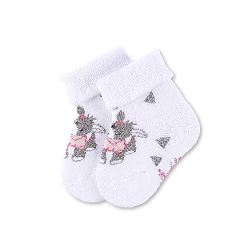 Sterntaler Baby - Mädchen Baby-Söckchen Emmi Girl Socken, Weiß, 14 Eu