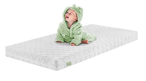 Dreamstar Ergo Kids Babymatratze Und Kindermatratze | Öko-Tex Zertifiziert| Hautfreundlicher Bezug Abnehmbar Und Waschbar Bei 60 Grad | 60 X 120 Cm