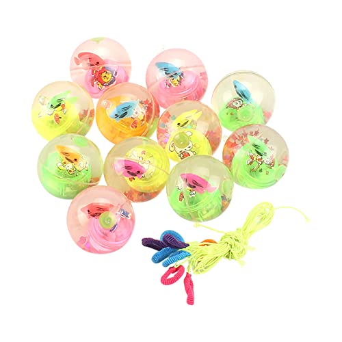 Topkeal Leuchtende Aufblasbare Kristallkugel-Kinderspielzeuge Im Freien Blinken Mit Zufälliger Knopfbatteriefarbe Spielzeug Für Frühe Bildung (Multicolor, One Size)