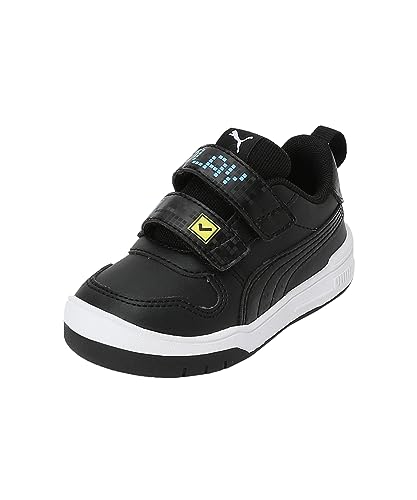 Puma Unisex Baby Multiflex Sl Let'S Play V Inf Sneaker, Black Black-Regal Blue, 24 Eu