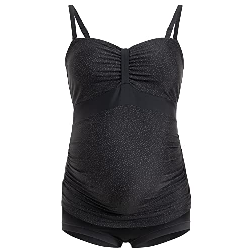 Herzmutter Umstandstankini-Umstandsbadeanzug - Bademode Schwangerschaft - Badeanzug Für Schwangere - Unterbauch-Hose - Bandeau-Tankini - 7000 (M, Tupfen)