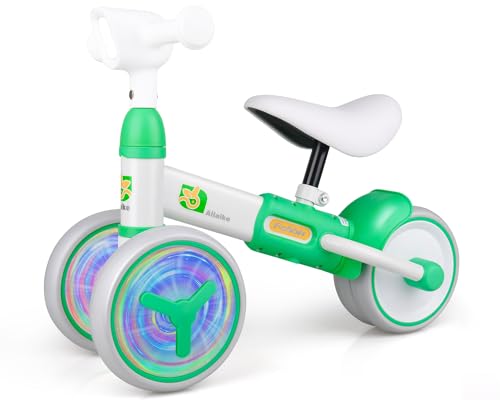 Auney Kinder Laufrad Ab 1 Jahr,Baby Lauflernrad Spielzeug Für 12-36 Monate,Baby Balance Fahrrad Mit Scheinwerfer Und 4 Radlicht,Geschenke Für 1-Jährige Geburtstag