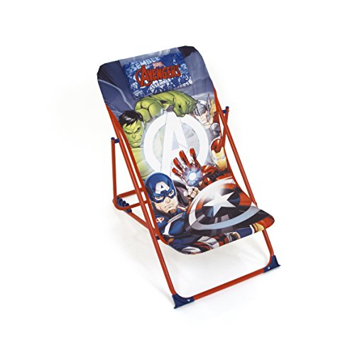 Arditex Sessel Von Garten/Strand Verstellbar Und Faltbar Für Kinder Unter Lizenz Avengers Aus Metall Maße: 43 X 66 X 61 Cm, Stoff, 61 X 43 X 66 Cm
