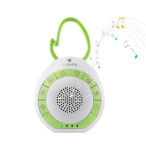 Mybaby Soundspa Einschlafhilfe Baby - Sound Machine, Weißes Rauschen &Amp; Beruhigende Klänge Für Kinder &Amp; Erwachsene, White Noise Machine Baby Mit Timerfunktion &Amp; Soundtherapie - Ideal Zum Reisen