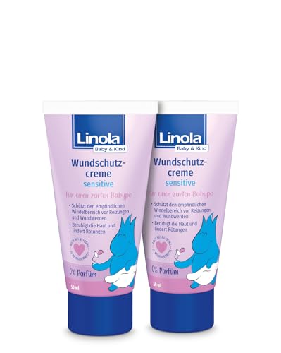 Linola Baby &Amp; Kind Wundschutz-Creme Sensitive - 2X50 Ml - Für Den Windelbereich | Schützt Zarte Babyhaut Vor Reizungen Und Wunder Haut
