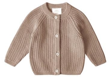 Stellou &Amp; Friends Cardigan-Strickjacke Für Mädchen Und Jungen | Hochwertige Baby-Kleidung Aus 100% Baumwolle | Gr. 50/56 - Biscuit