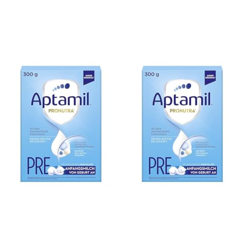 Aptamil Pronutra Pre, Anfangsmilch Zum Zufüttern Nach Dem Stillen, Baby-Milchpulver (1 X 300 G) (Packung Mit 2)