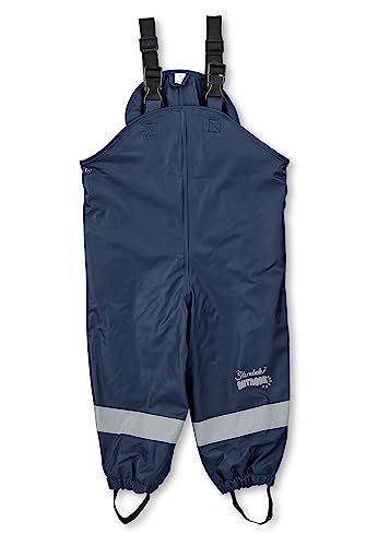 Sterntaler Unisex Kinder Regenträgerhose Gefüttert Rain Pants, Marine, 86