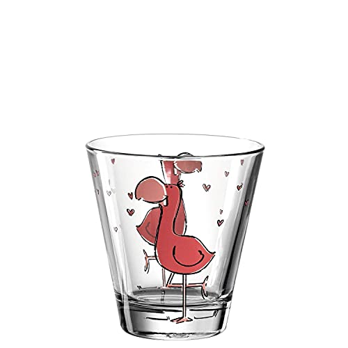 Leonardo Bambini Trink-Glas, Kinder-Becher Aus Glas Mit Tier-Motiv, Spülmaschinengeeignetes Saft-Glas, 1 Stück, 215 Ml, 017904