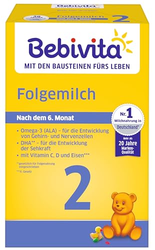 Bebivita Milchnahrung 2 Folgemilch, 4Er Pack (4 X 500G)