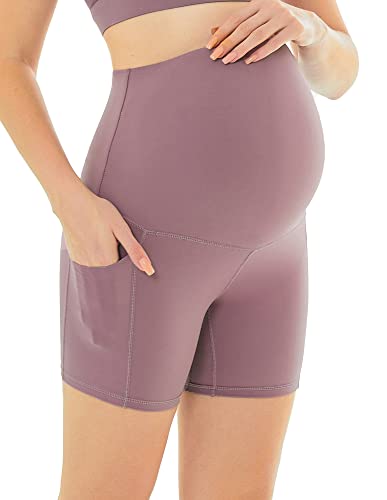 Maacie Activewear-Shorts Für Schwangere High Waist Workout Sportshorts Butt Lift Kurze Leggings Sommer