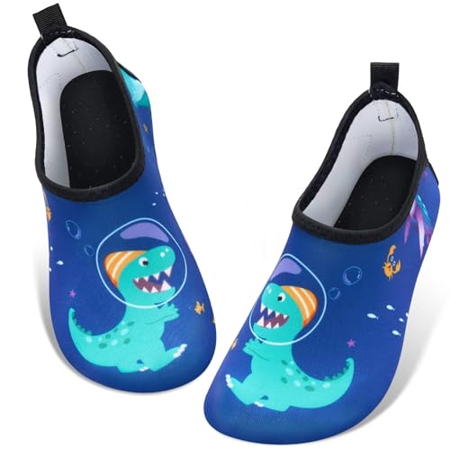 Wawsam Kinder Strandschuhe Jungen Schwimmschuhe Aqua Schuhe (Blau, Kleinkind, 28, Numerisch (Von/Bis), Eu Schuhgrößensystem, 29, M)