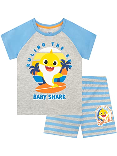 Pinkfong Jungen Schlafanzug Kurz Baby Shark Mehrfarbig 86
