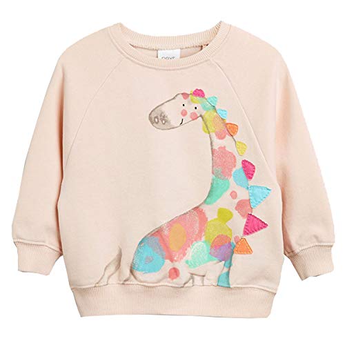 Cm-Kid Sweatshirts Mädchen Langarm Pullover Baby Kinder Baumwolle Shirts Winter Warm Tops 2 3 Jahre Giraffe Rosa Gr.98
