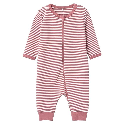 Name It Unisex Nbnnightsuit Zip Y/D Core Noos Schlafstrampler, Mesa Rose, 68