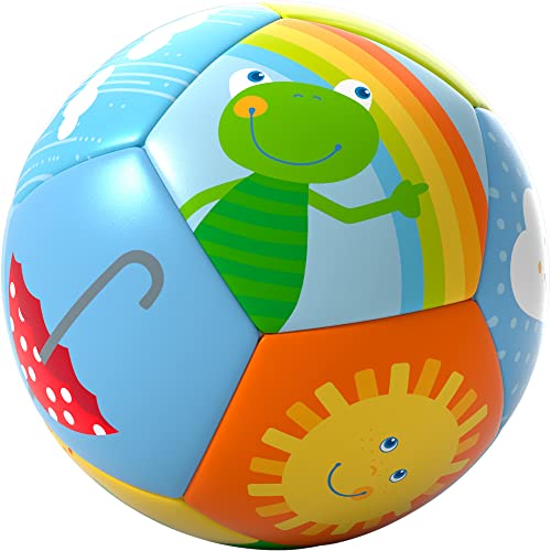 Haba 306318 - Babyball Regenbogenwelt, Bälle Ab 6 Monaten, Mehrfarbig