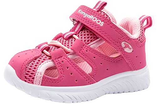 Kangaroos Unisex Baby Ki-Rock Lite Ev Sneaker, Daisy Pink/Fuchsia Pink 6176, 21 Eu