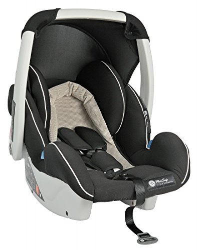 Babyschale Premium Autokindersitz Cocomoon Von United Kids Gruppe 0+ Ab Geburt (0-13 Kg), Farbe:creme-Schwarz
