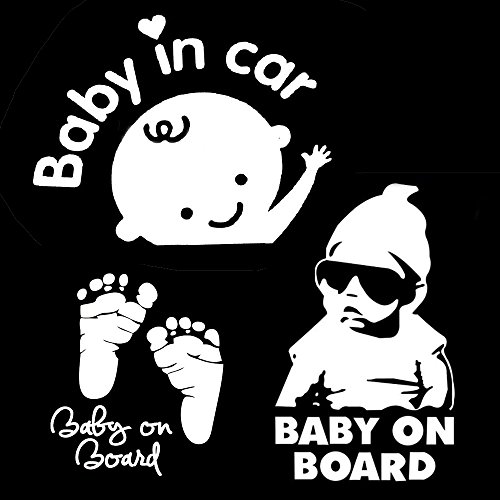 [3 Stück] Baby On Board Aufkleber Auto (Baby In Car)