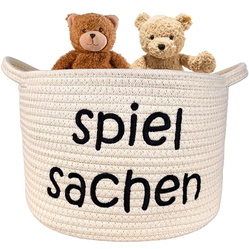 Hously® Spielzeugkorb | Aufbewahrungskorb Kinder | Designed In Germany | Spielzeug Aufbewahrung | Korb Kinderzimmer | Spielzeug Korb | Aufbewahrung Spielzeug (Spielsachen)