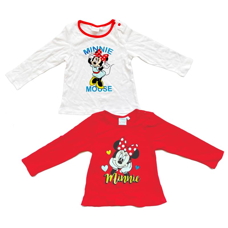 Disney Minnie Maus Langarm Shirt / 2 Er Pack – Größe: 74/80