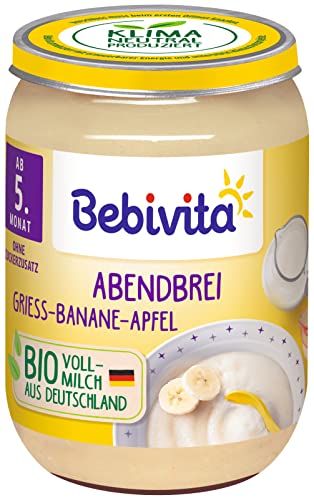 Bebivita Abendbrei Grieß-Banane-Apfel, 6Er Pack (6 X 190G)
