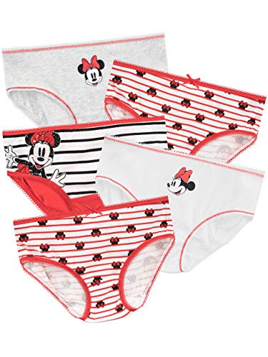 Disney Mädchen Minnie Mouse Unterwäsche Packung Mit 5 Rot 92