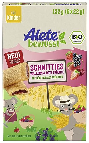 Alete Bio Schnitties Vollkorn Und Rote Früchte 6 X 22 G