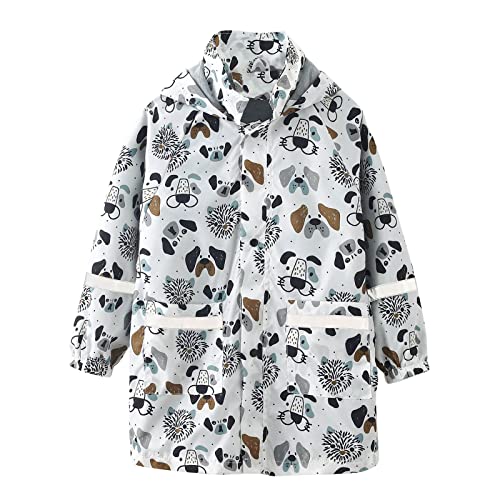 Matschhose Kinder Regenhose Winterjacke Mädchen Warm Mädchen Kapuzen Regenmantel Cartoon Print Regen Latzhose Winddicht Wasserdicht Outwear Regenmantel Trenchcoat Matschhose Und Regenjacke Gr. 86